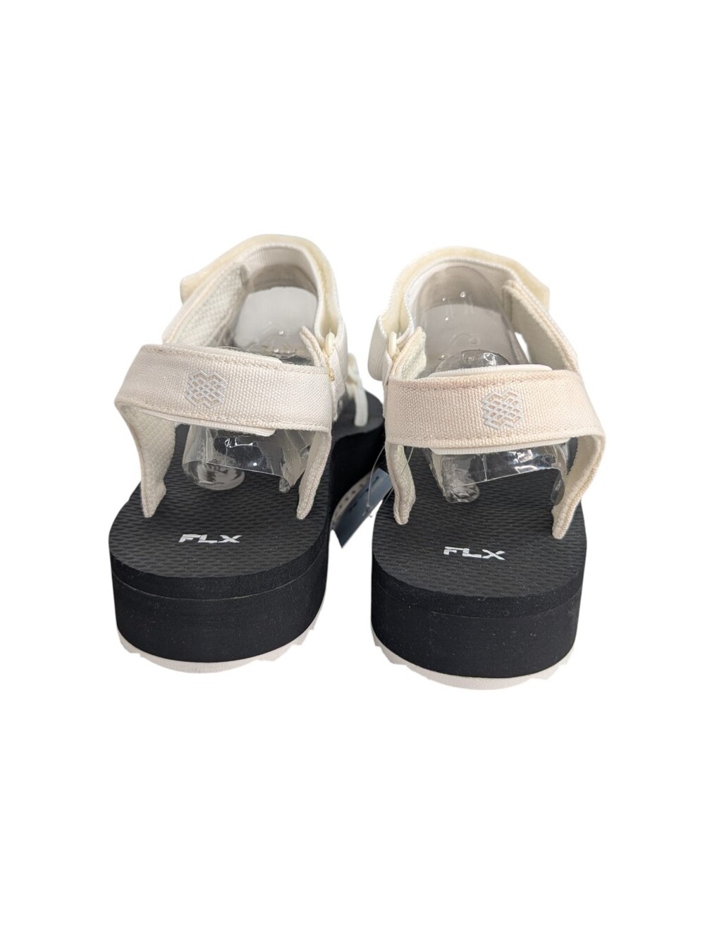 FLX Travel/Leisure Strap Black White Sandals | Size 11 - Picture 7 of 10